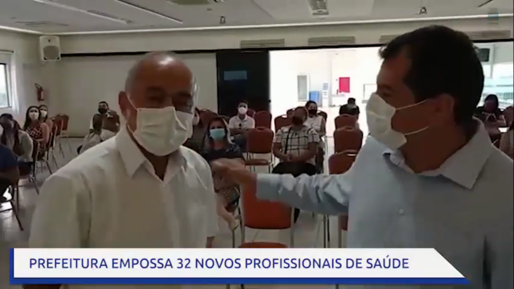 Prefeitura empossa 32 novos profissionais da Saúde 1 Screenshot from 2021 04 14 16 32 45