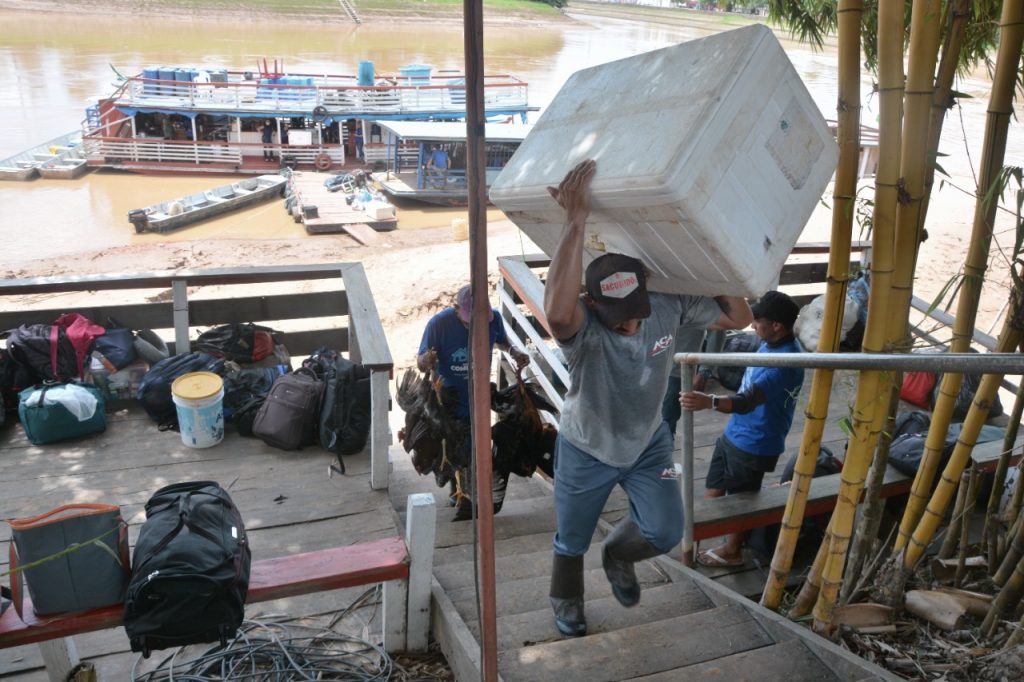Programa Itinerante em Saúde retorna a capital após 30 dias levando atendimento às comunidades isoladas 1 CHEGADA ITINERANTE SAUDE 11.04 7