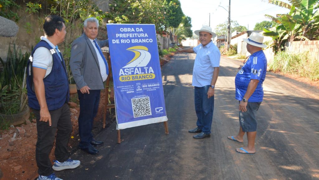 Prefeito visita obras do Programa Asfalta Rio Branco no bairro Laélia Alcântara 6 ASFALTA LAELIA ALCANTARAED22 11 e1716408340643