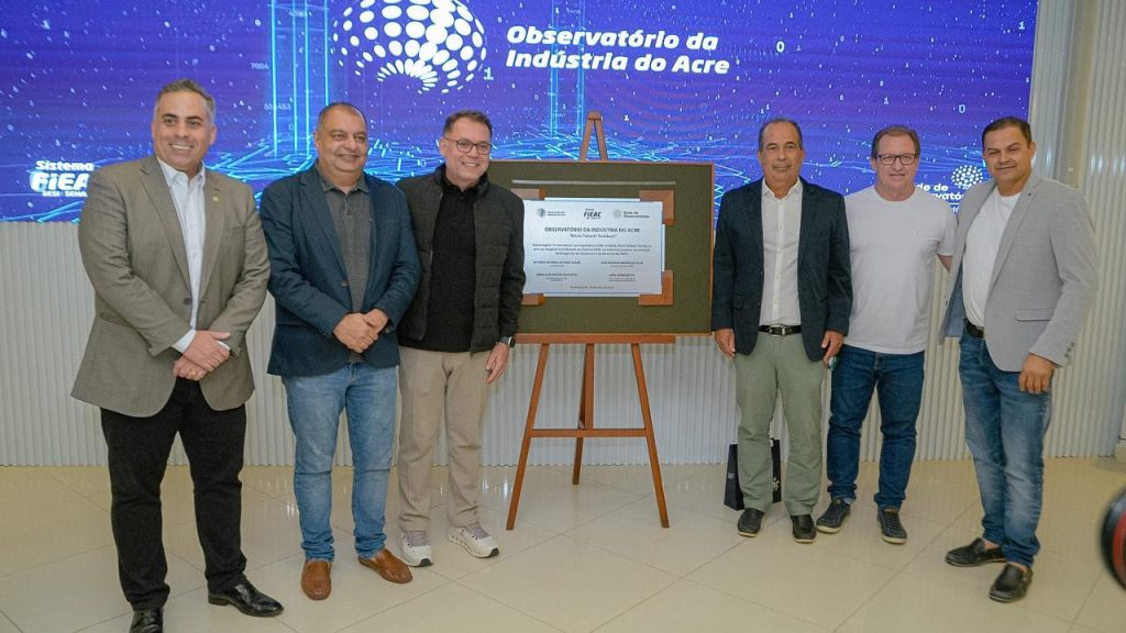 Prefeito de Rio Branco prestigia inauguração de Observatório da Indústria do Acre 2 Inauguracao do Observatorio da Fieac 4 e1748624145424