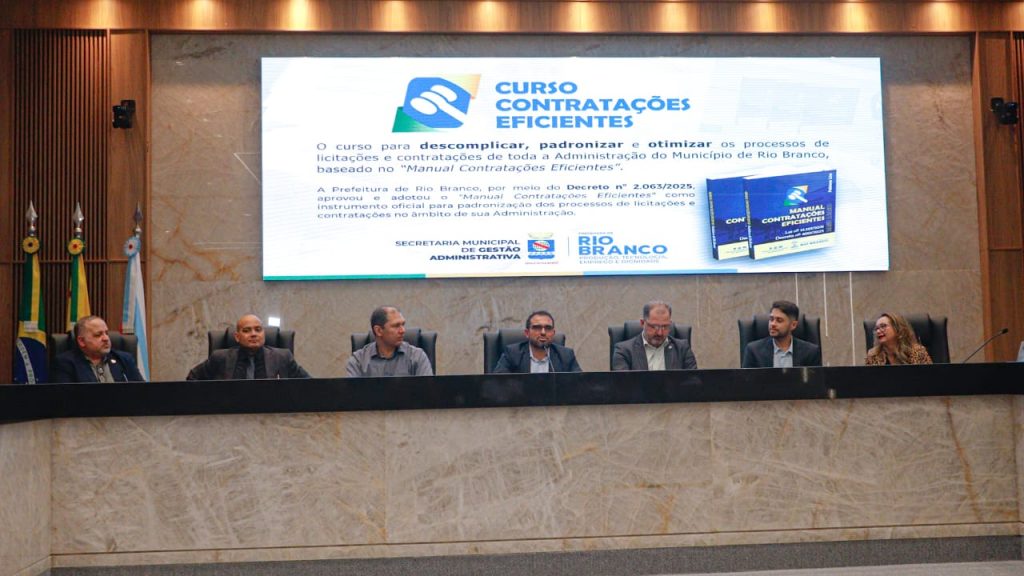 Prefeitura de Rio Branco promove capacitação sobre contratações eficientes para servidores municipais 5 Contratacoes eficientes 8 e1753193042729