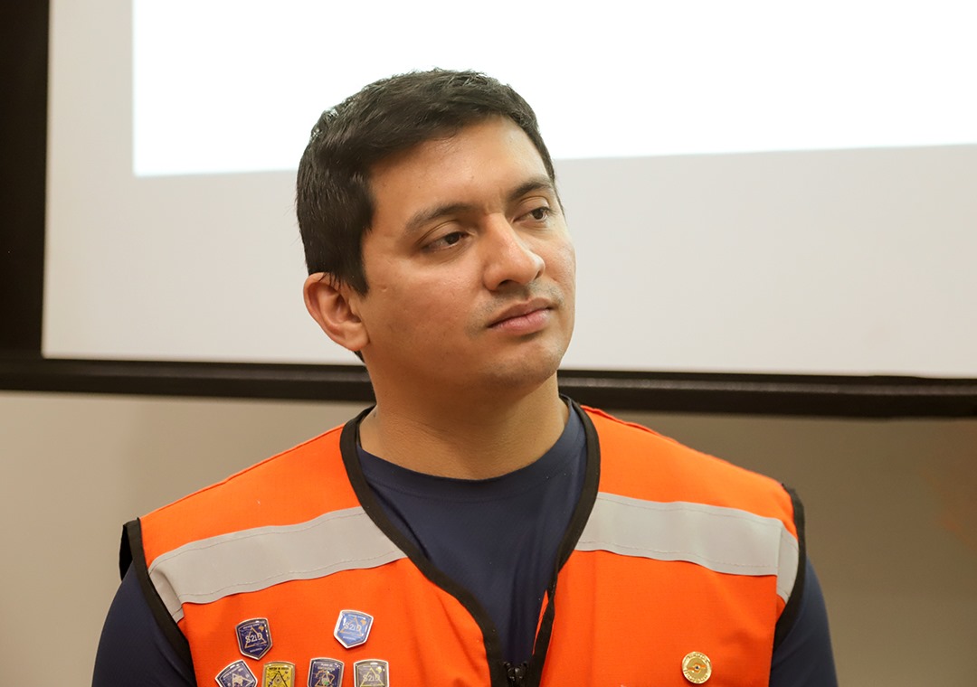 Foto do diretor da Defesa Civil Estadual, capitão Rogério Freitas