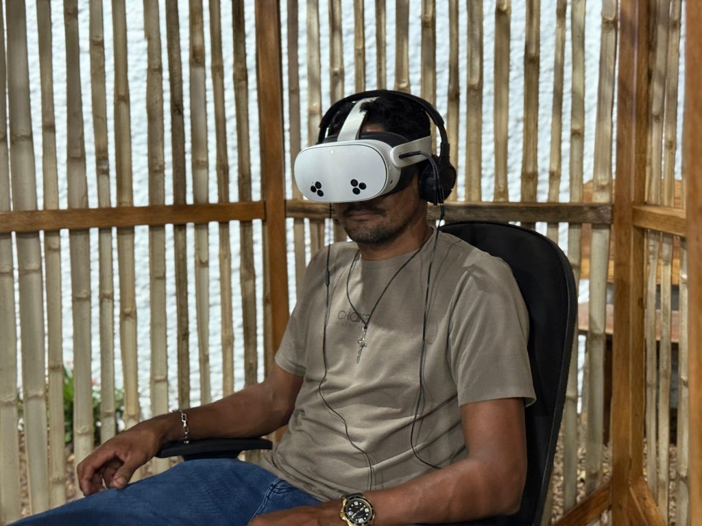Cápsula da Consciência leva Amazônia em realidade virtual para visitantes da Expoacre 2025 2 CAPSULA CONSCIENCIA 3