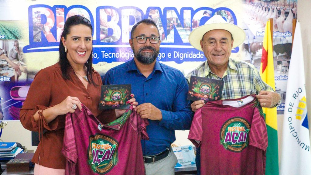 Prefeito de Rio Branco é convidado para prestigiar o 26º Festival do Açaí em Feijó 1 Convite Festival do Acai 6 e1754577066693