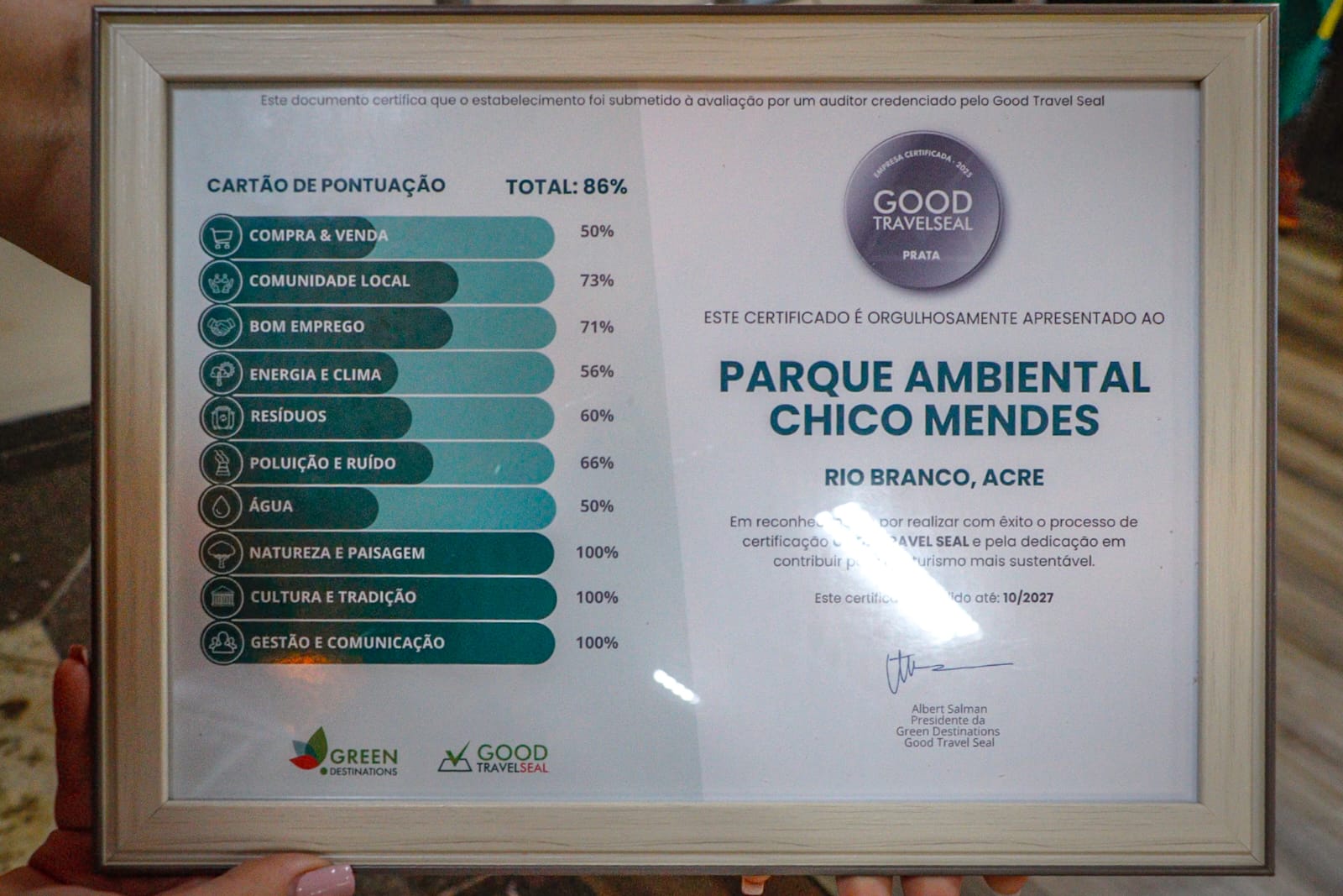 Certificação é uma das formas de premiar as iniciativas de preservação ambiental, de incentivo ao ecoturismo e de desenvolvimento de atividades turísticas com menor impacto ambiental. (Foto: Marcos Araújo/Secom)