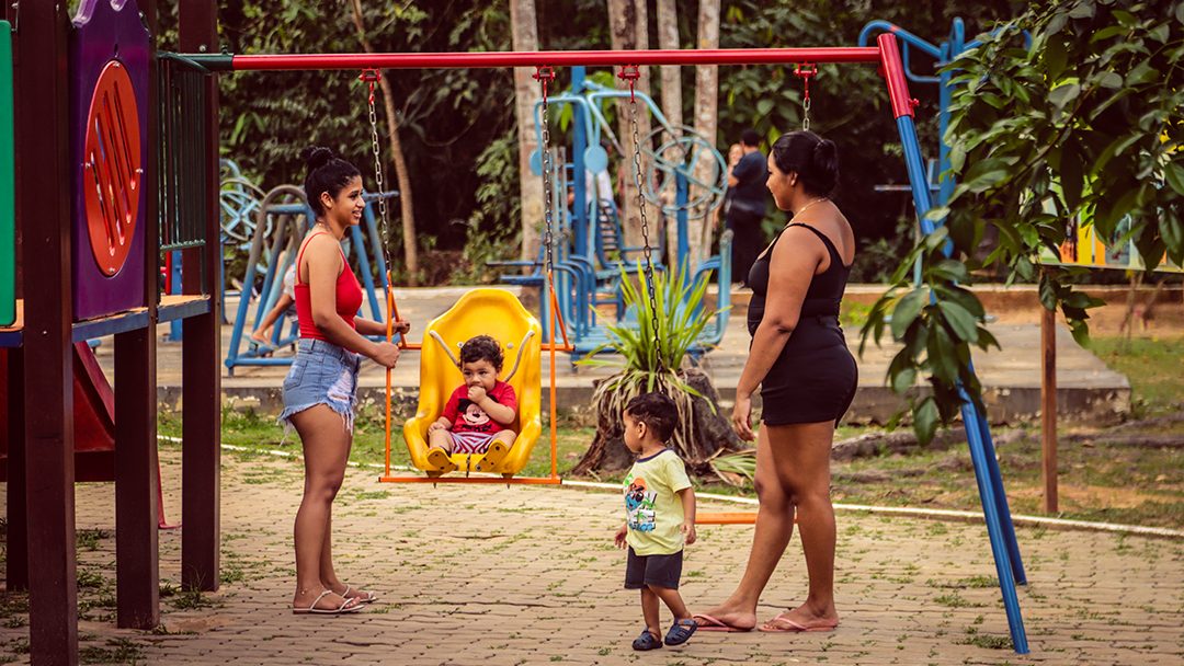 Foto do Parque Chico Mendes, área das crianças