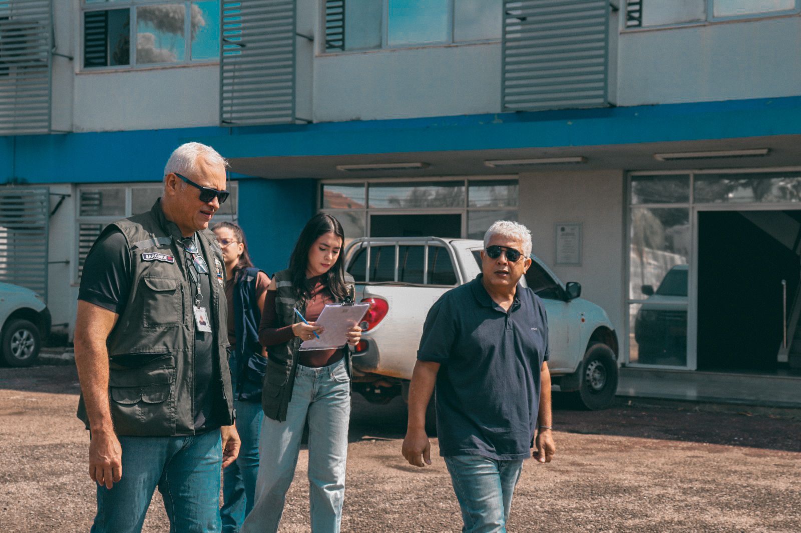 Foto de equipe me vistoria na Funasa