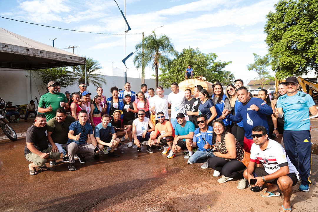 Foto dos participantges da corrida