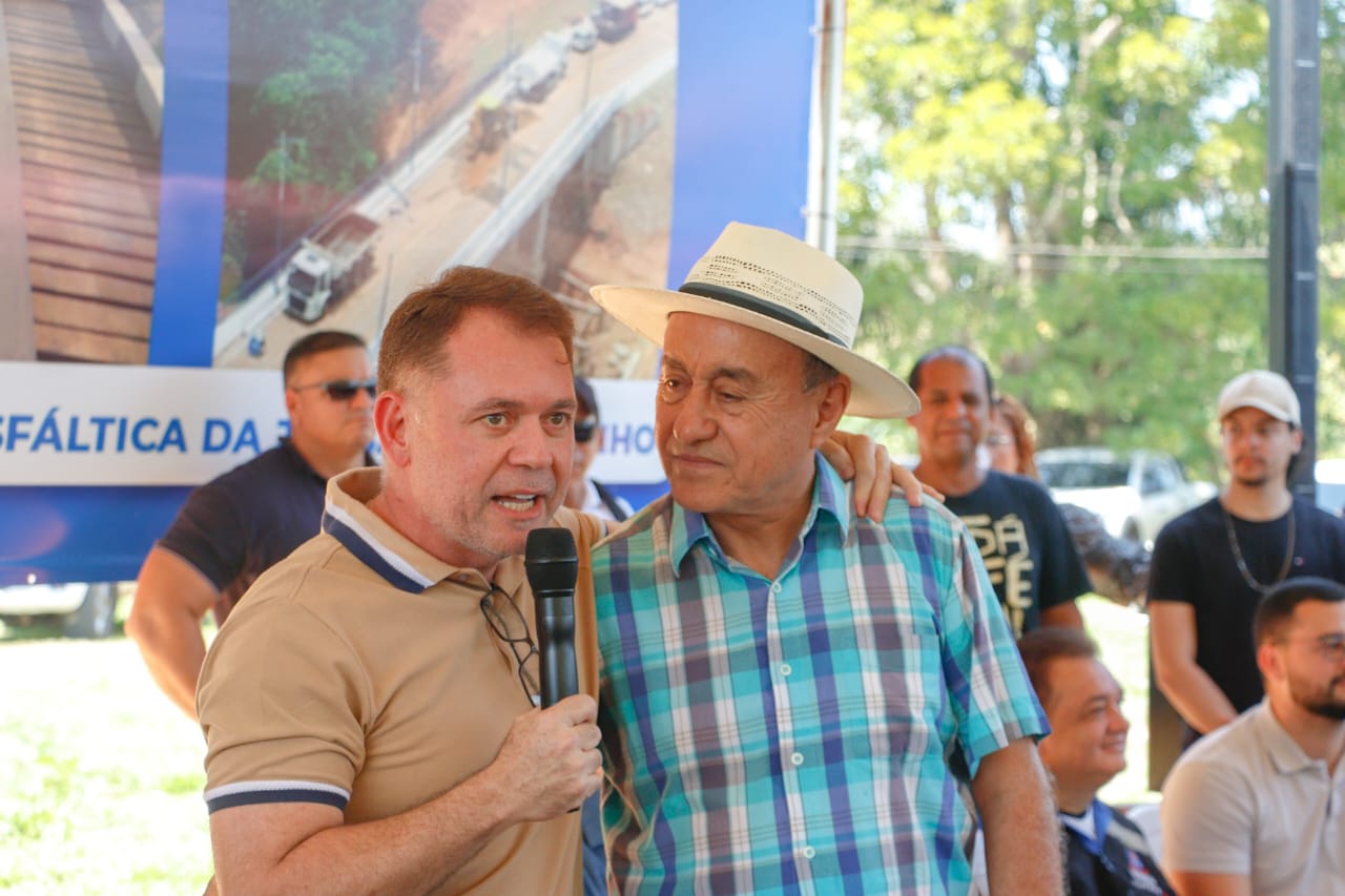 Foto Vice-prefeito, Alysson Bestene e Prefeito Tião Bocalom
