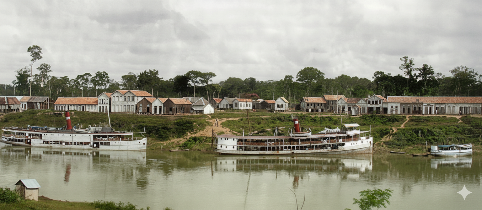 Rio Branco: coração do Acre, terra de resistência e de encantos 8 Vista panoramica da Vila Rio Branco. Foto Acervo historico Casa de Osvaldo Cruz