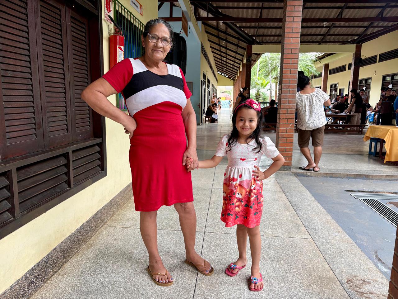 “Os serviços estão ótimos. Aproveitei para trazer a minha neta para os atendimentos ofertados, principalmente o pediatra”, disse Maria da Silva. (Foto: Antônio Rodrigues/Secom)