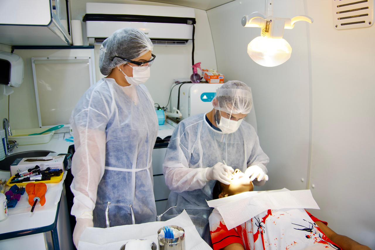 Programa Saúde na Comunidade, realizado em parceria com a Associação Transformação. (Foto: Antônio Rodrigues/Secom)