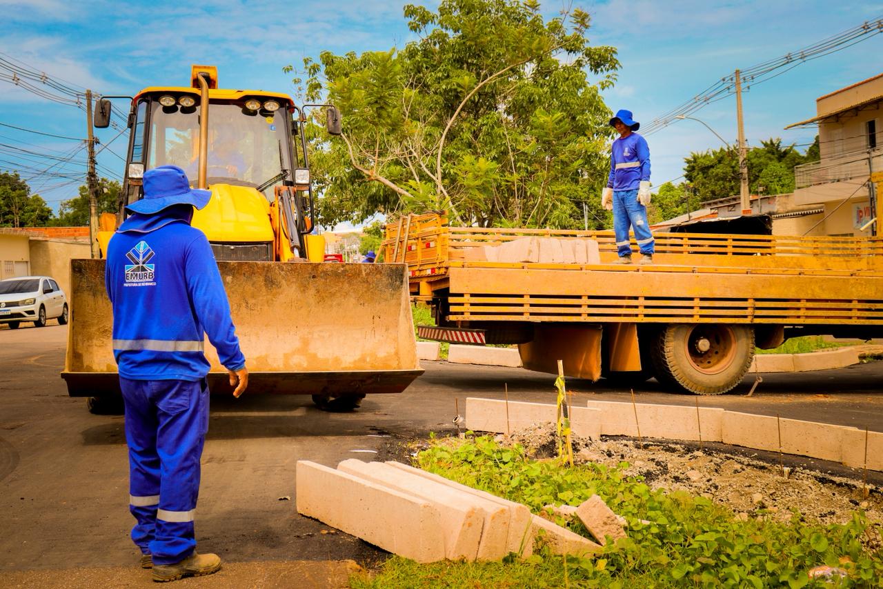 As equipes já estão em campo executando as etapas iniciais do projeto e a previsão é de que a obra seja concluída até sexta-feira, (7). (Foto: Vitória Souza/Secom)