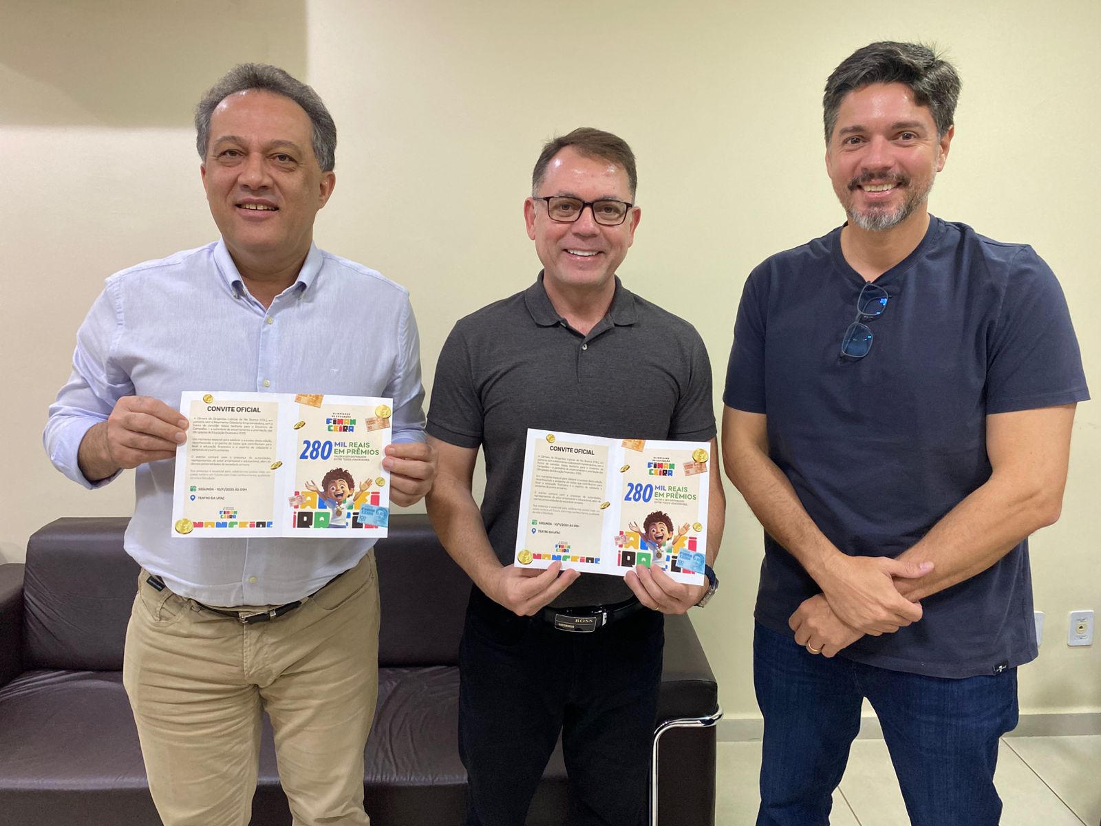 Foto do Alysson Bestene, Valtin José e Marcelo