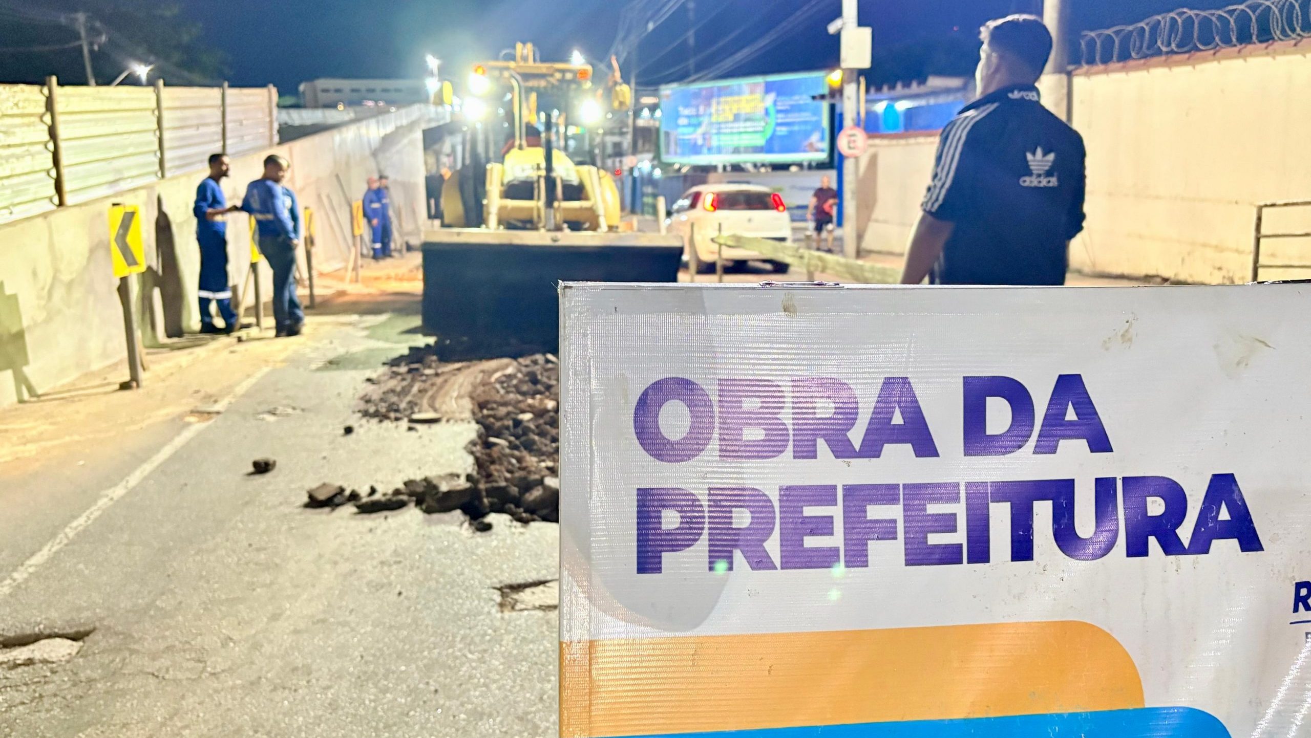 Prefeitura de Rio Branco avança com obras noturnas para garantir fluidez no trânsito e acelerar pavimentação