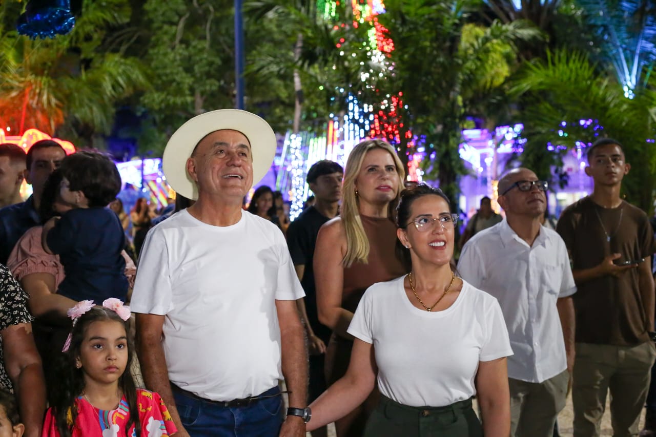 Foto do prefeito Tião Bocalom e sua esposa Kelen Bocalom