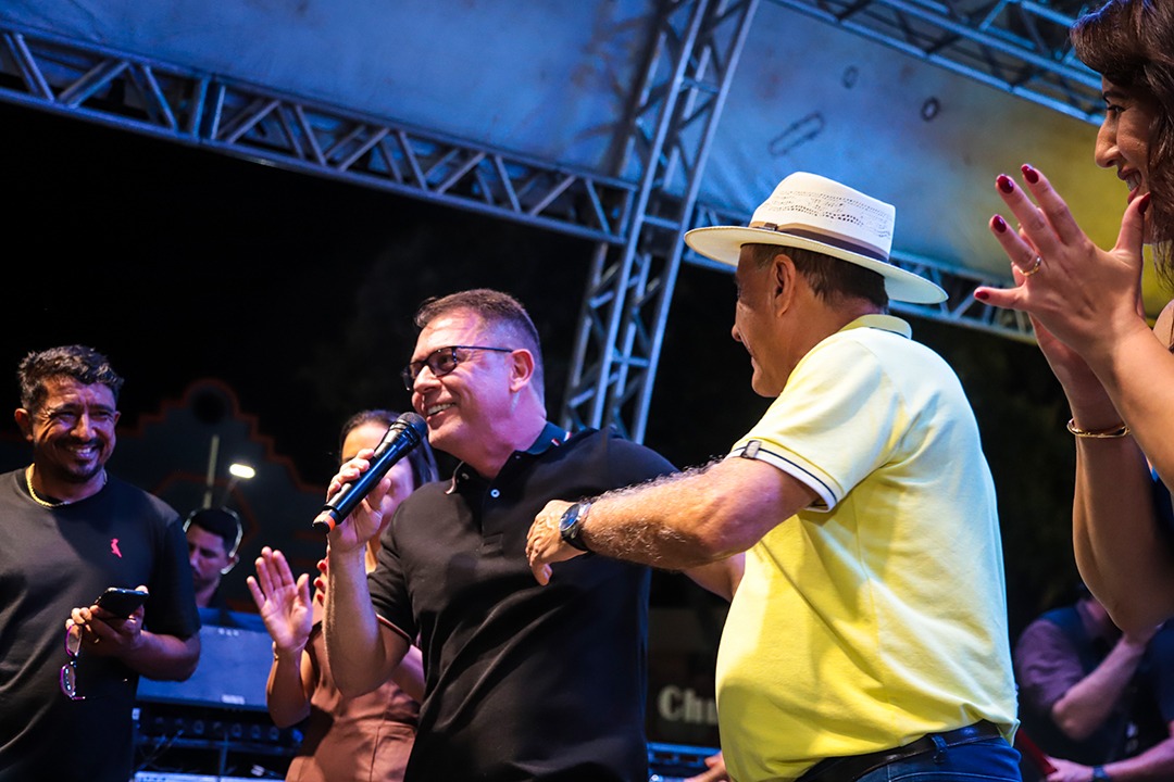 Foto do vice-prefeito, Alysson Bestene e o prefeito Tião Bocalom