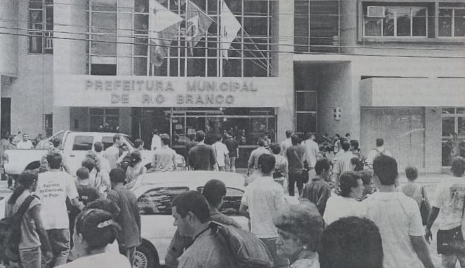 Foto da sede da Prefeitura em 1986