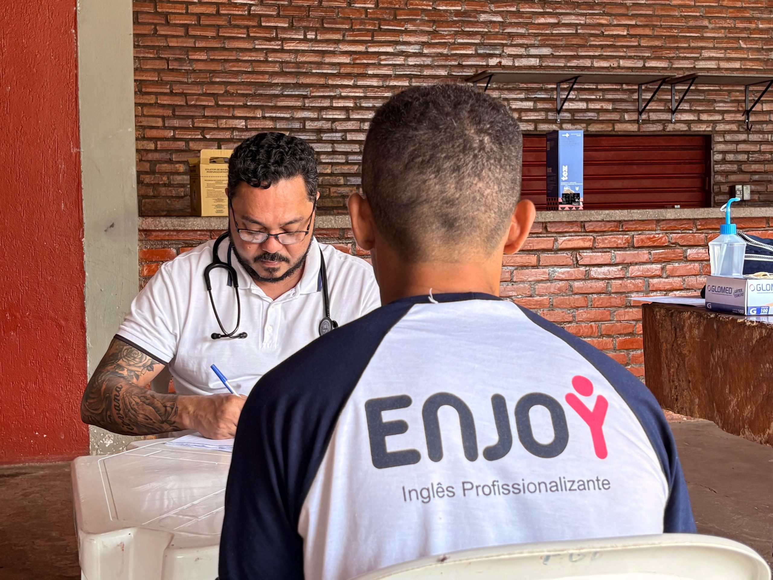 Foto de atendimento em Saúde