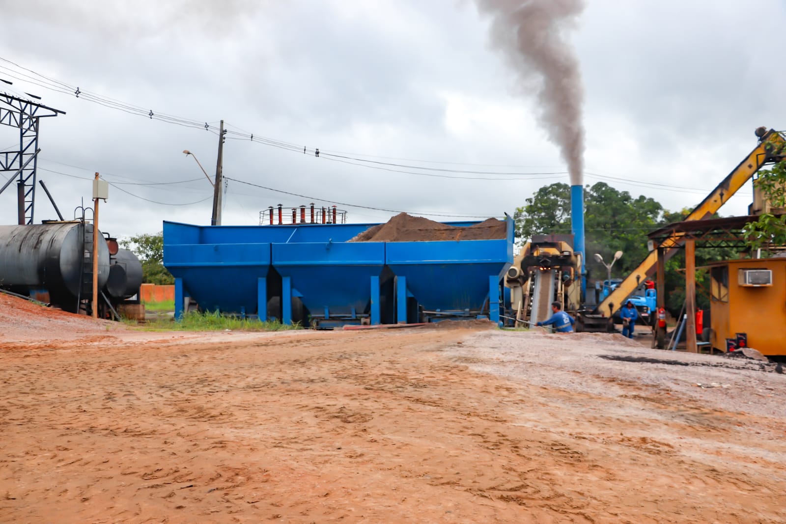 Foto do local onde será instalado a Usina de Termoplásticos