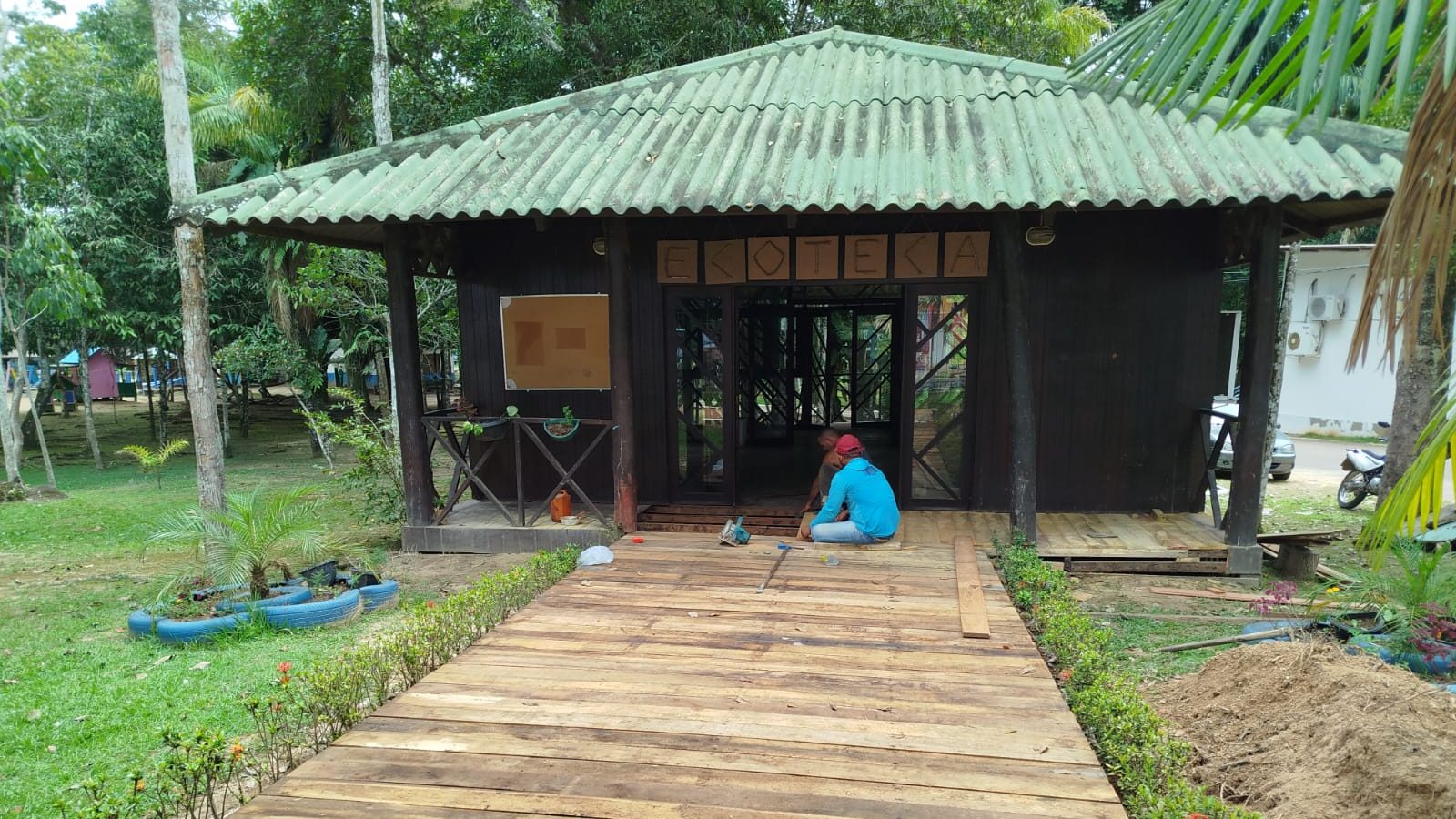 Ecoteca Cantinho da Boaventura passa por reforma e mantém atividades itinerantes no Horto Florestal