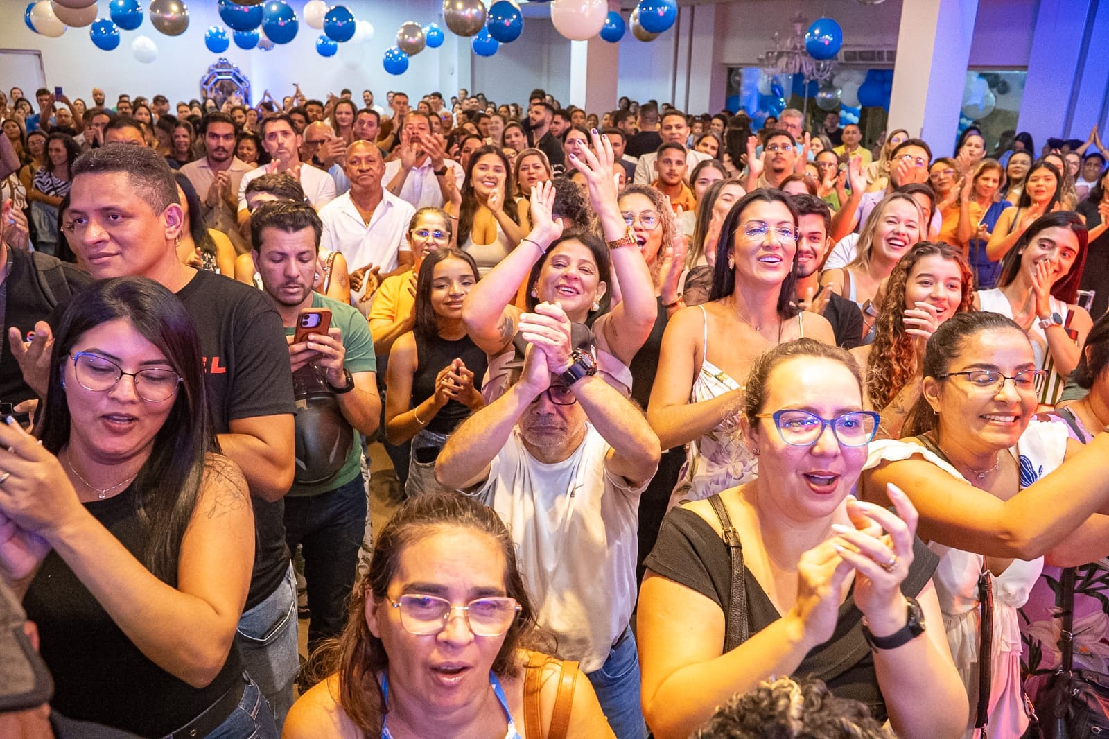 Foto do público presente