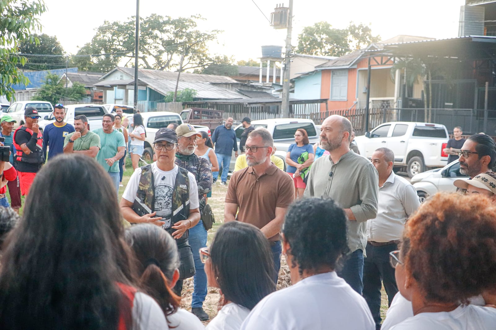 Foto da chegada do itinerante fluvial