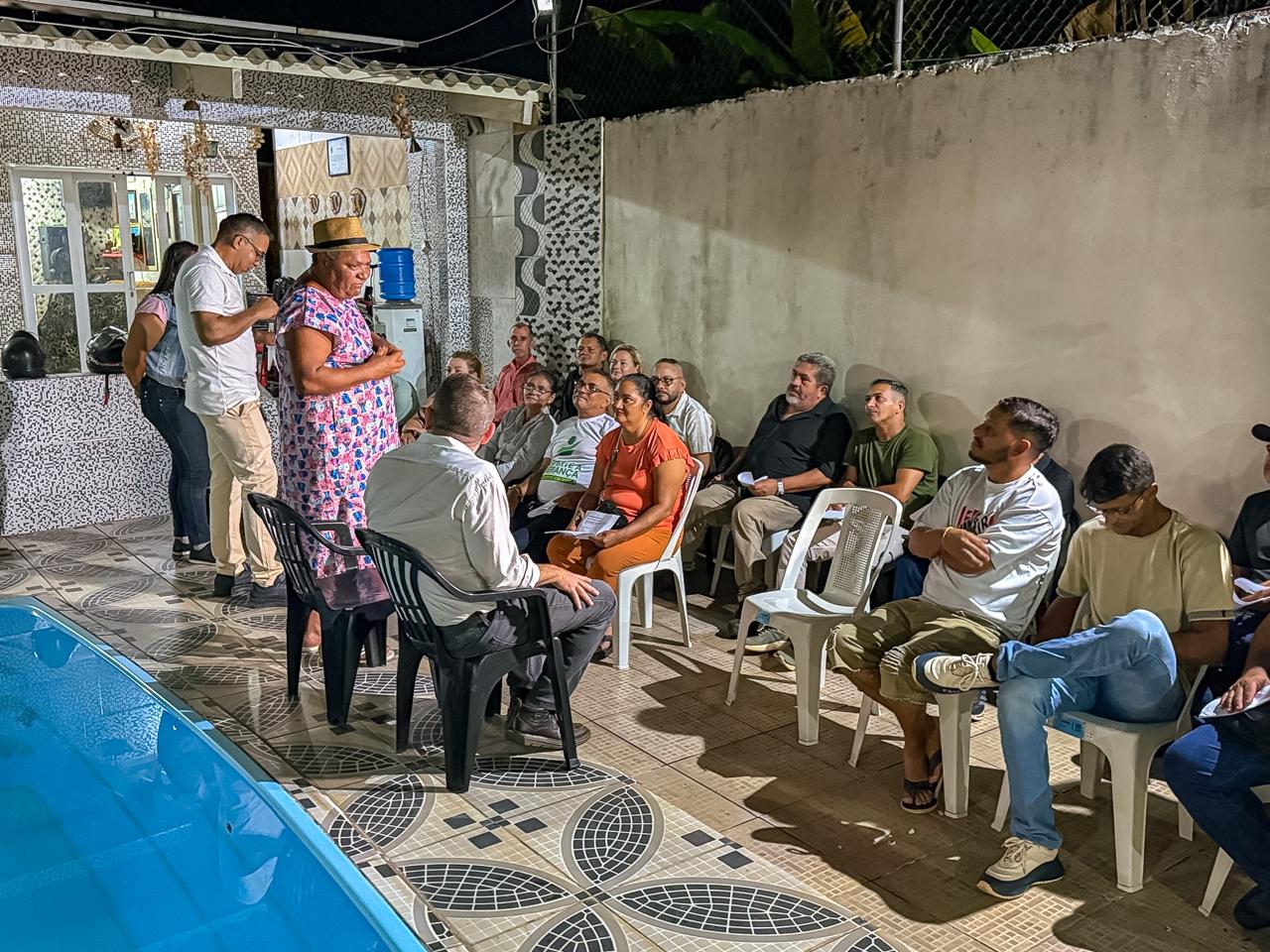 Foto da Reunião com Lideranças da Baixada