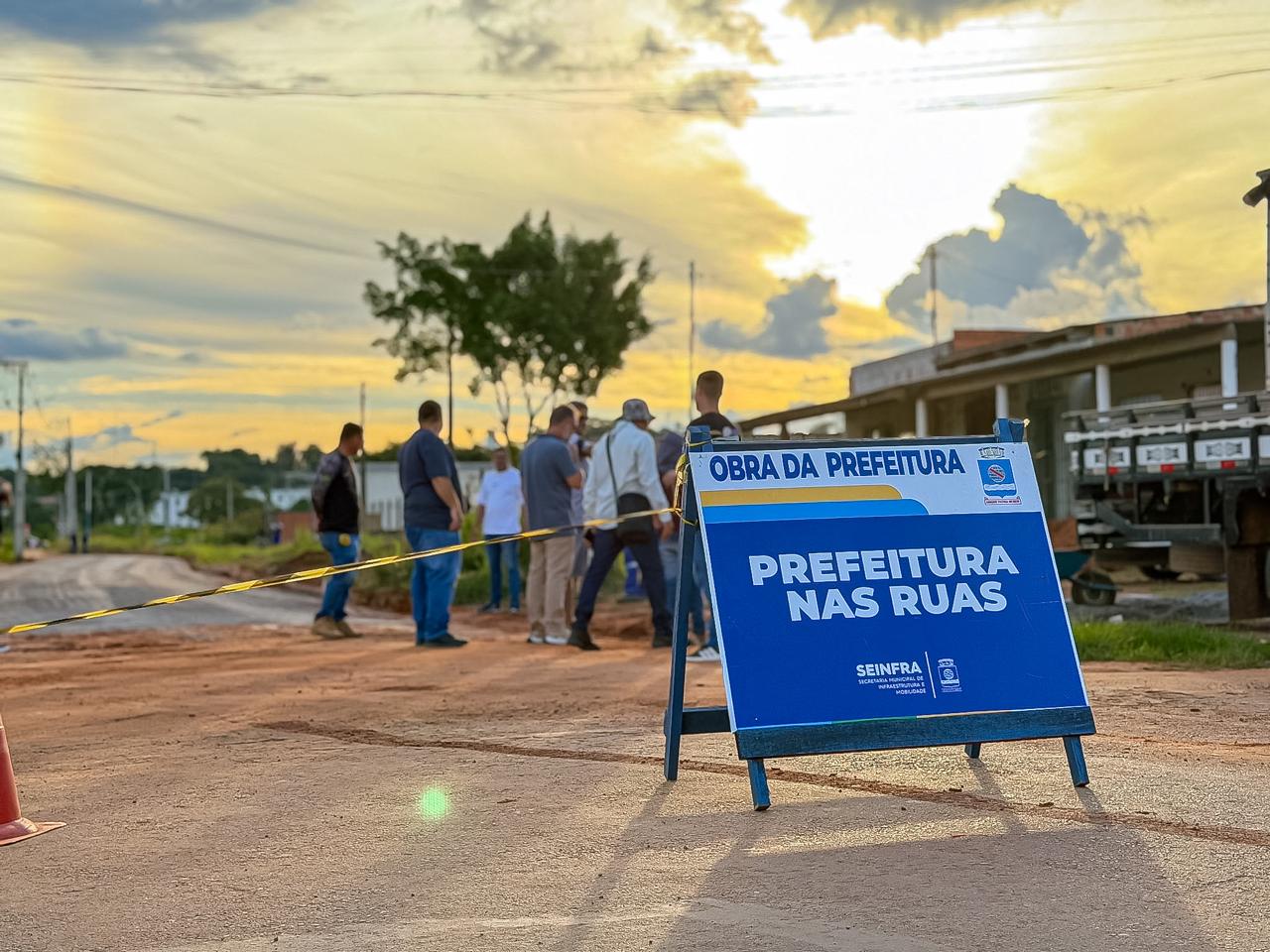 Foto das obras da Prefeitura na Baixada da Sobral