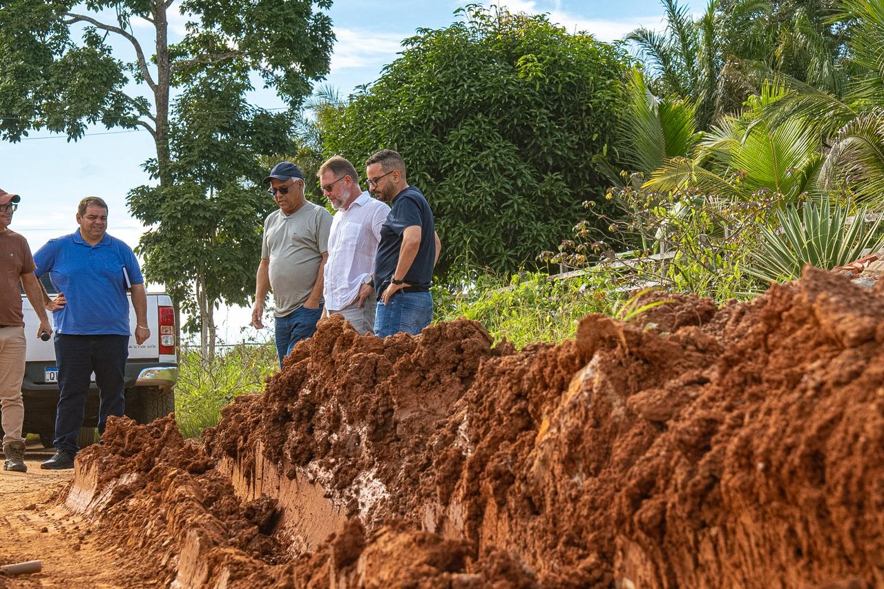 Foto da obra no Ramal do Sinteac