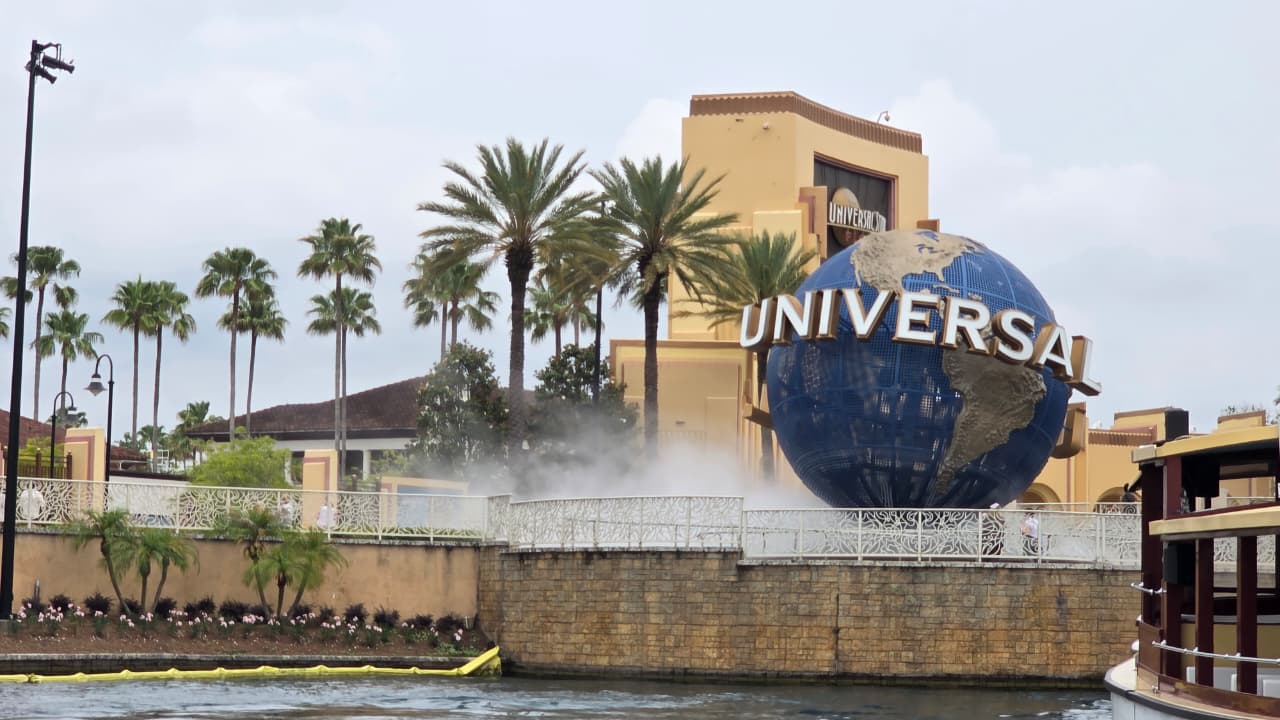 Foto no início do passeio na Universal