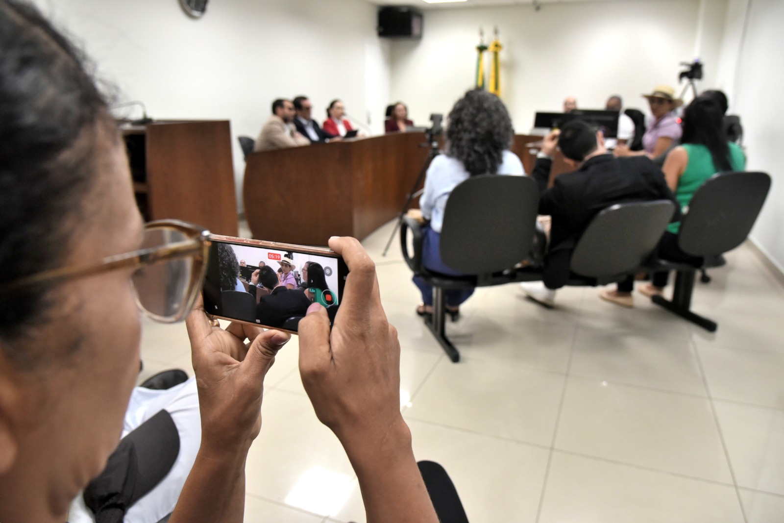 Foto da audiência conciliação
