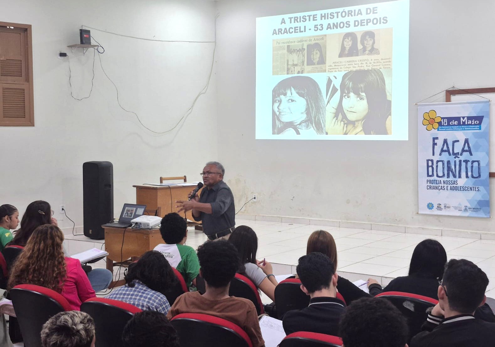 “O Maio Laranja é uma campanha que procura reforçar a defesa dos direitos humanos de crianças e adolescentes”, disse Jota Conceição. (Foto: Secom)