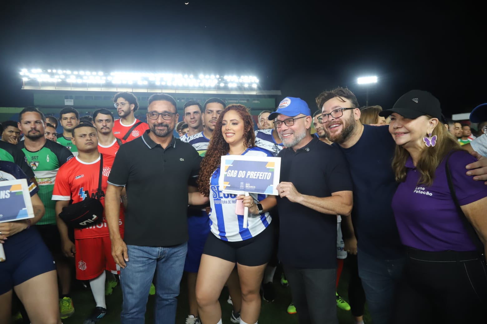 Foto da abertura da Copa futebol amador