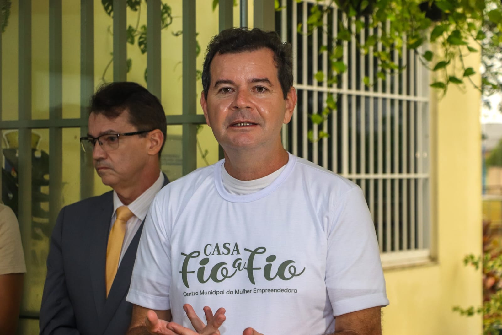 “Celebramos a qualificação de 72 mulheres e a transformação de vidas. A Casa Fio a Fio é um espaço de acolhimento, fortalecimento e autonomia feminina”, afirmou Bino. (Foto: Marcos Araújo/Secom)