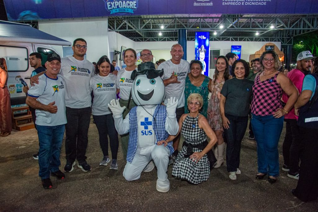 Ritmo, saúde, alegria e escolha do mascote da Zoonoses marcam abertura do estande da Secretaria Municipal de Saúde na Expoacre 3 Estande Semsa 30