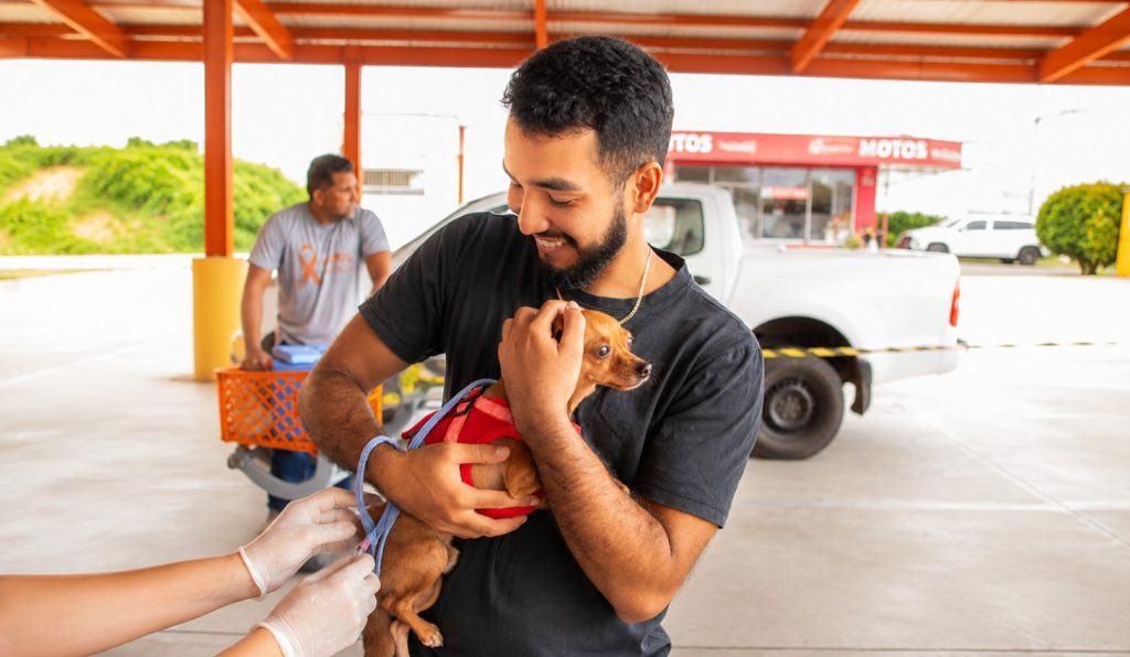 Prefeitura leva vacinação antirrábica de casa em casa aos bairros Quinze e Triângulo Novo neste sábado 9 WhatsApp Image 2026 08 28 at 16.16.31 e1787951825500