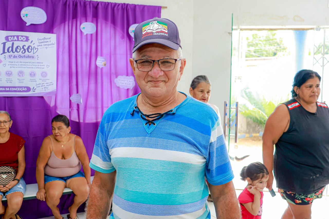 “É uma satisfação muito grande ser recebido e bem atendido pela equipe de saúde. É um prazer participar desse momento”, disse Nonato. (Foto: Átilas Moura/Secom)