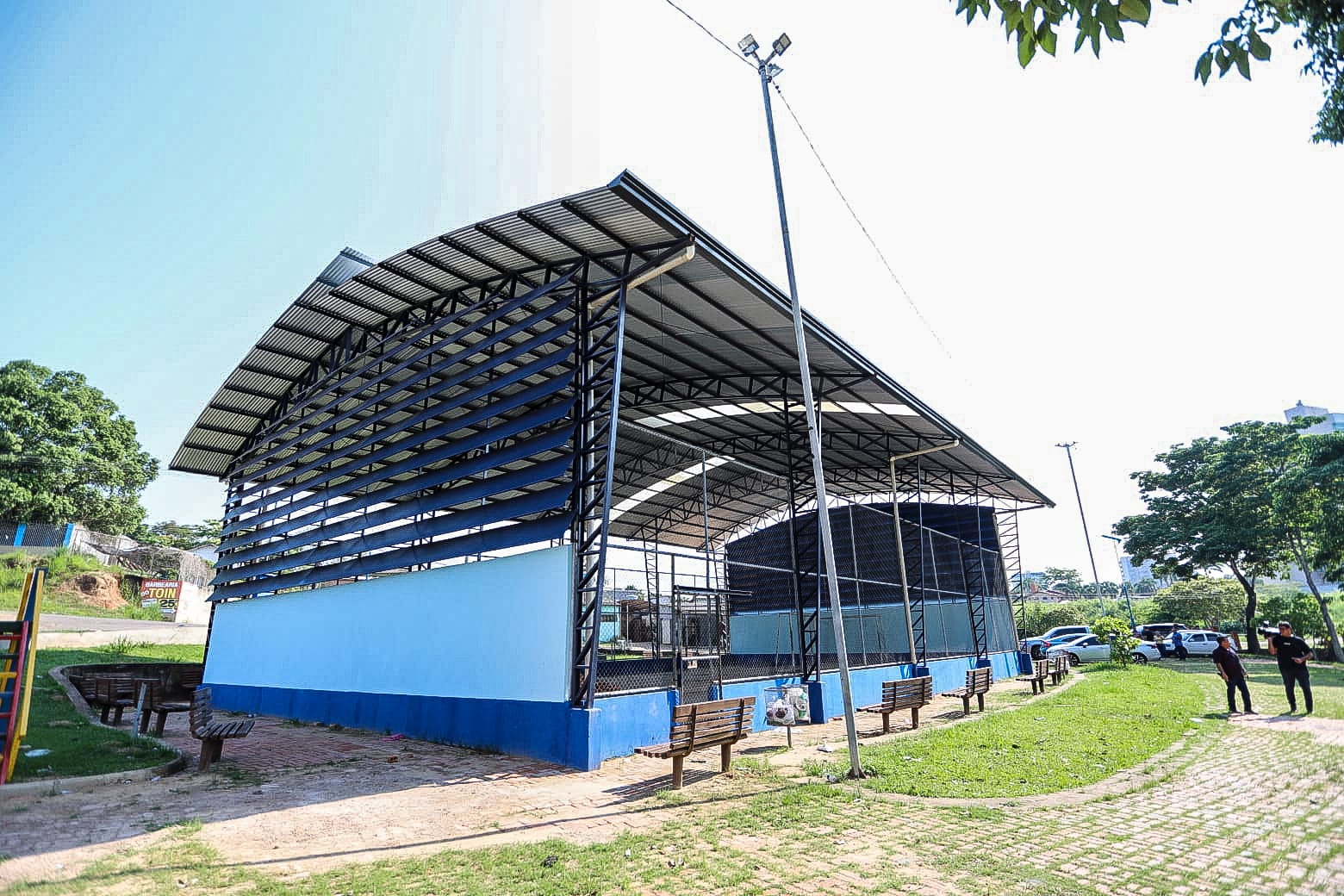 Investimentos para concluir quadra esportiva Nova Estacao 1