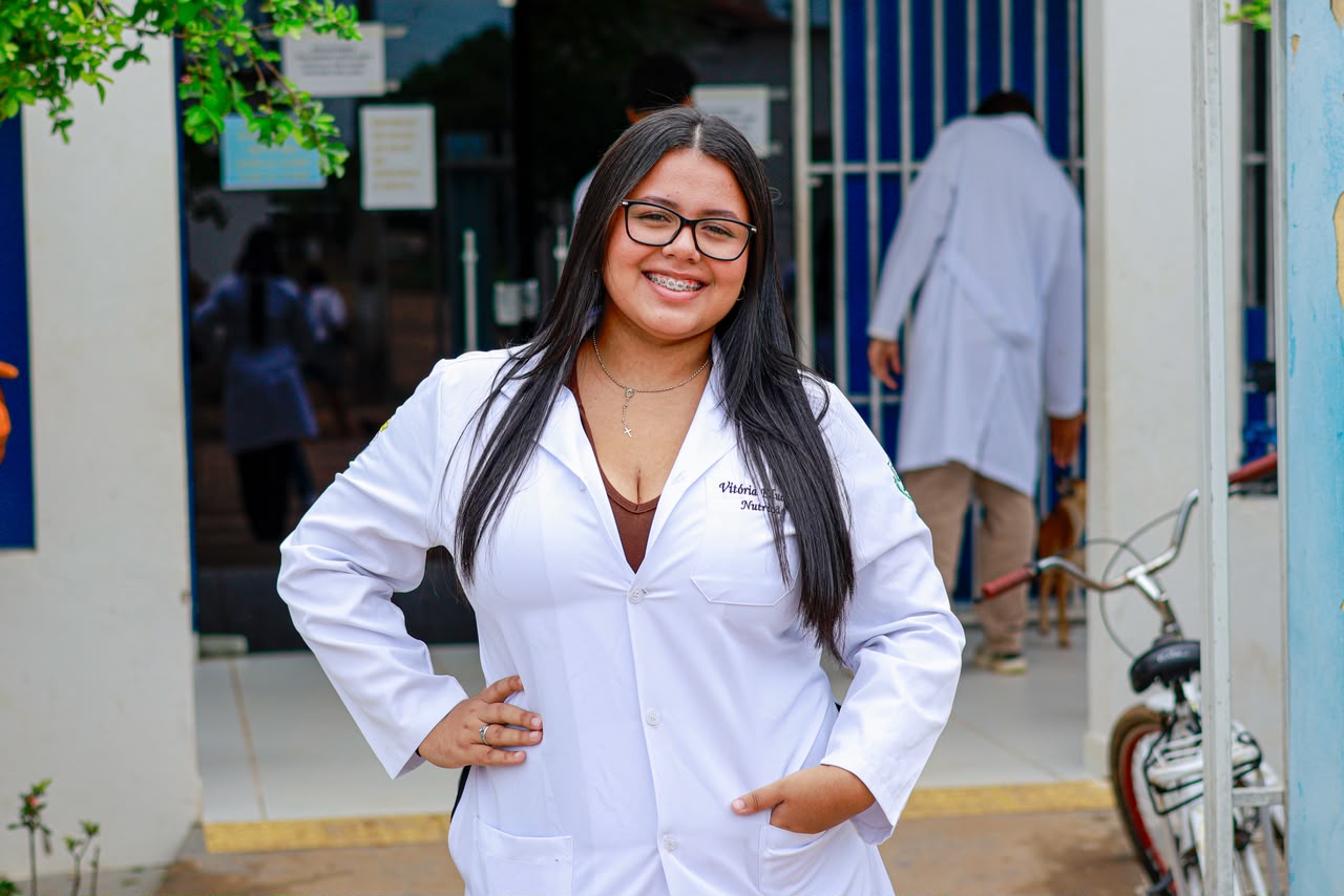 “Foi uma oportunidade muito enriquecedora falar sobre o uso de agrotóxicos, a higienização de frutas e legumes, o cultivo hidropônico e a certificação”, explicou Vitória. (Foto: Átilas Moura/Secom)